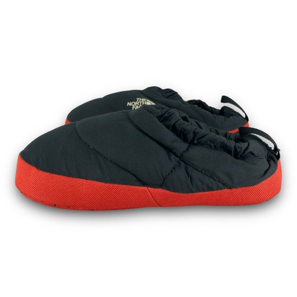 The North Face Nupste Tent Mule II Slippers 4501341404 Black Red Youth 12-1.5 - Picture 4 of 9